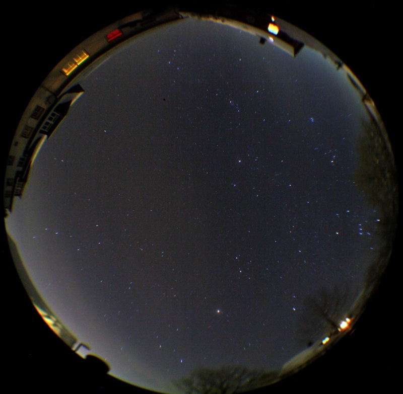 Wintersternenhimmel über der Spechteleinfahrt